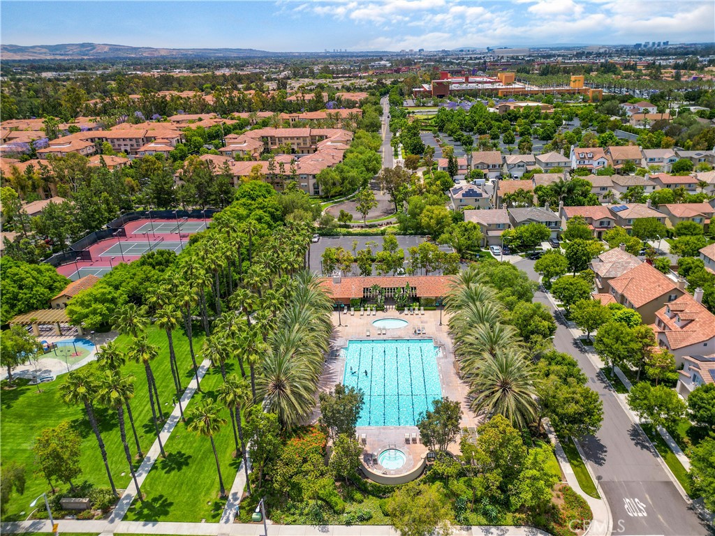 56 Freeland Irvine, CA 92602 - Photo 28 of 28 an aerial view of residential houses with outdoor space and trees