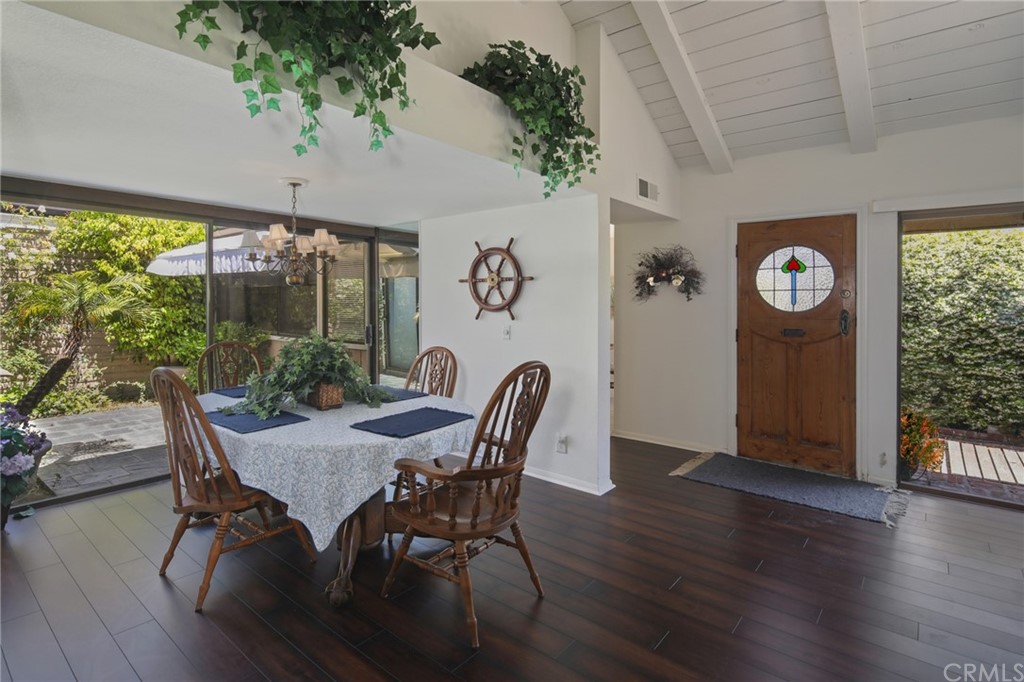 23741 Perth Bay Dana Point, CA 92629 - Photo 5 of 25 a view of a dining room with furniture window and wooden floor