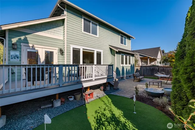 a house view with a garden space