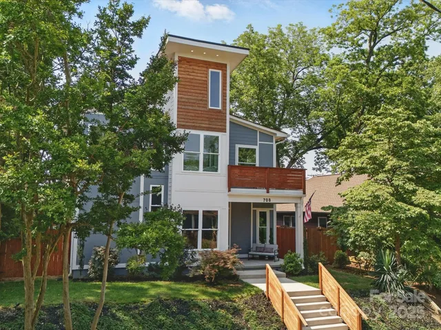 a house view with a garden space