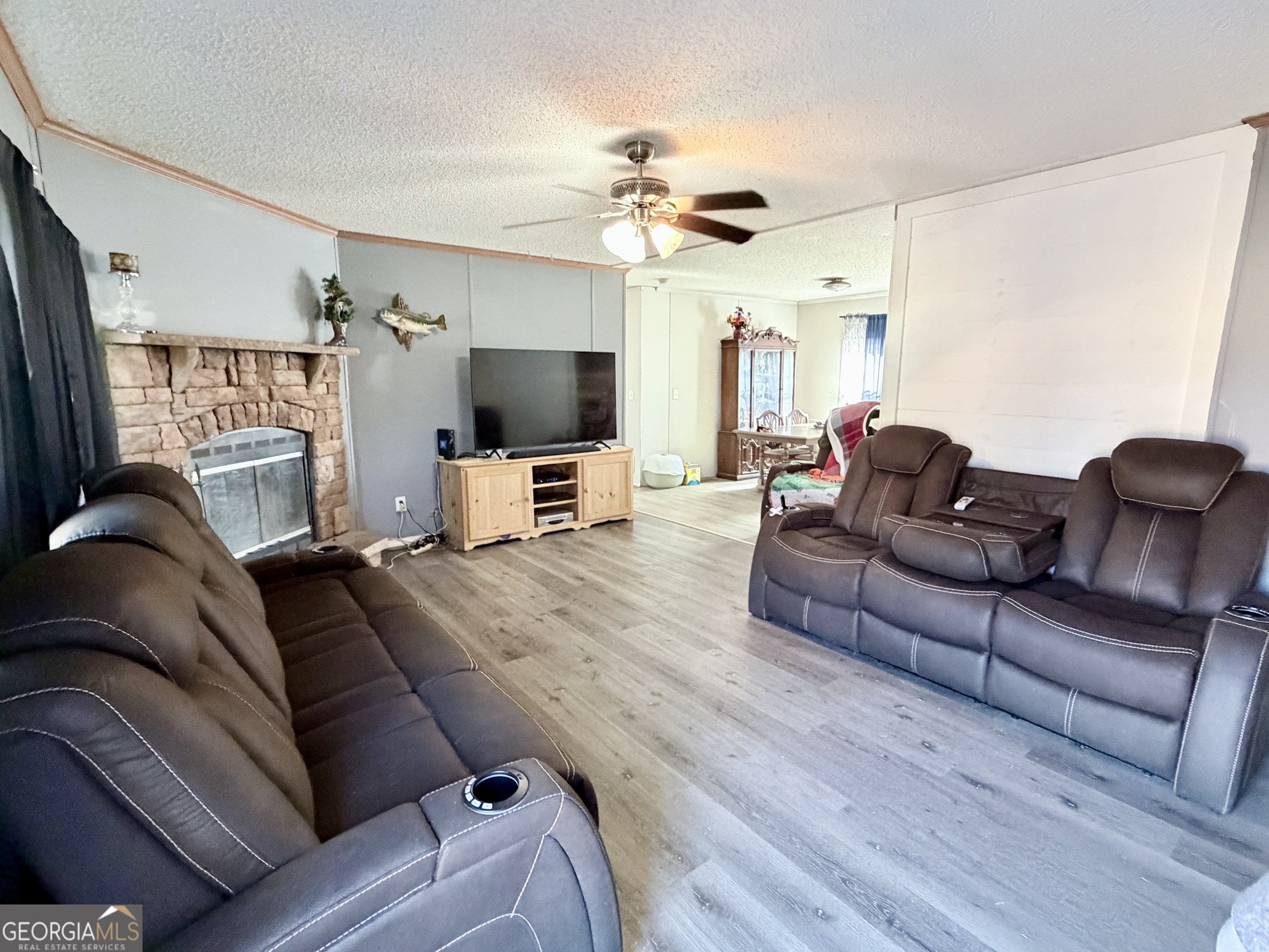 5448 Blanton Mill Road Williamson, GA 30292 - Photo 6 of 50 a living room with furniture and a flat screen tv