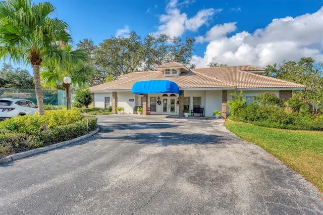 a view of a street with sitting area