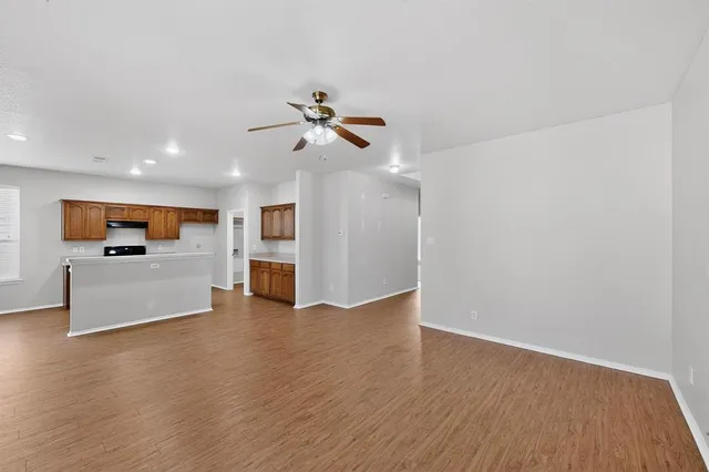 a view of a livingroom with a flat screen tv
