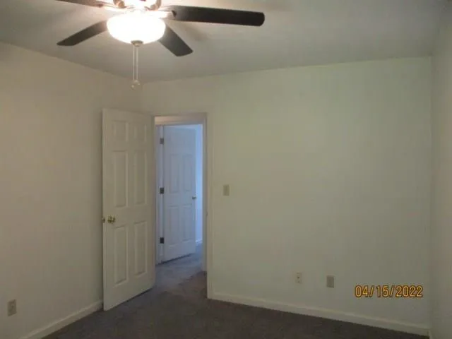 a view of small space with racks on the wall