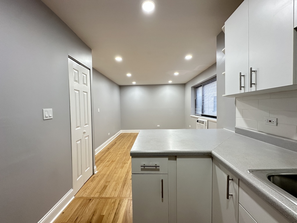 6954 North Sheridan Road, Unit 312 Chicago, IL 60626 - Photo 9 of 21 a view of a kitchen with a sink and cabinets