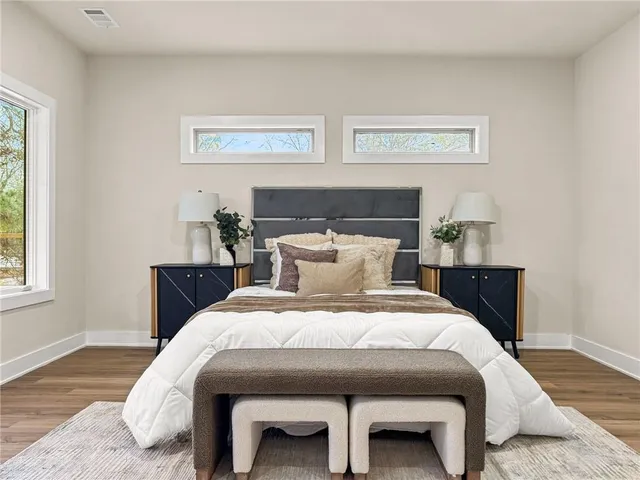 wooden floor in an empty room