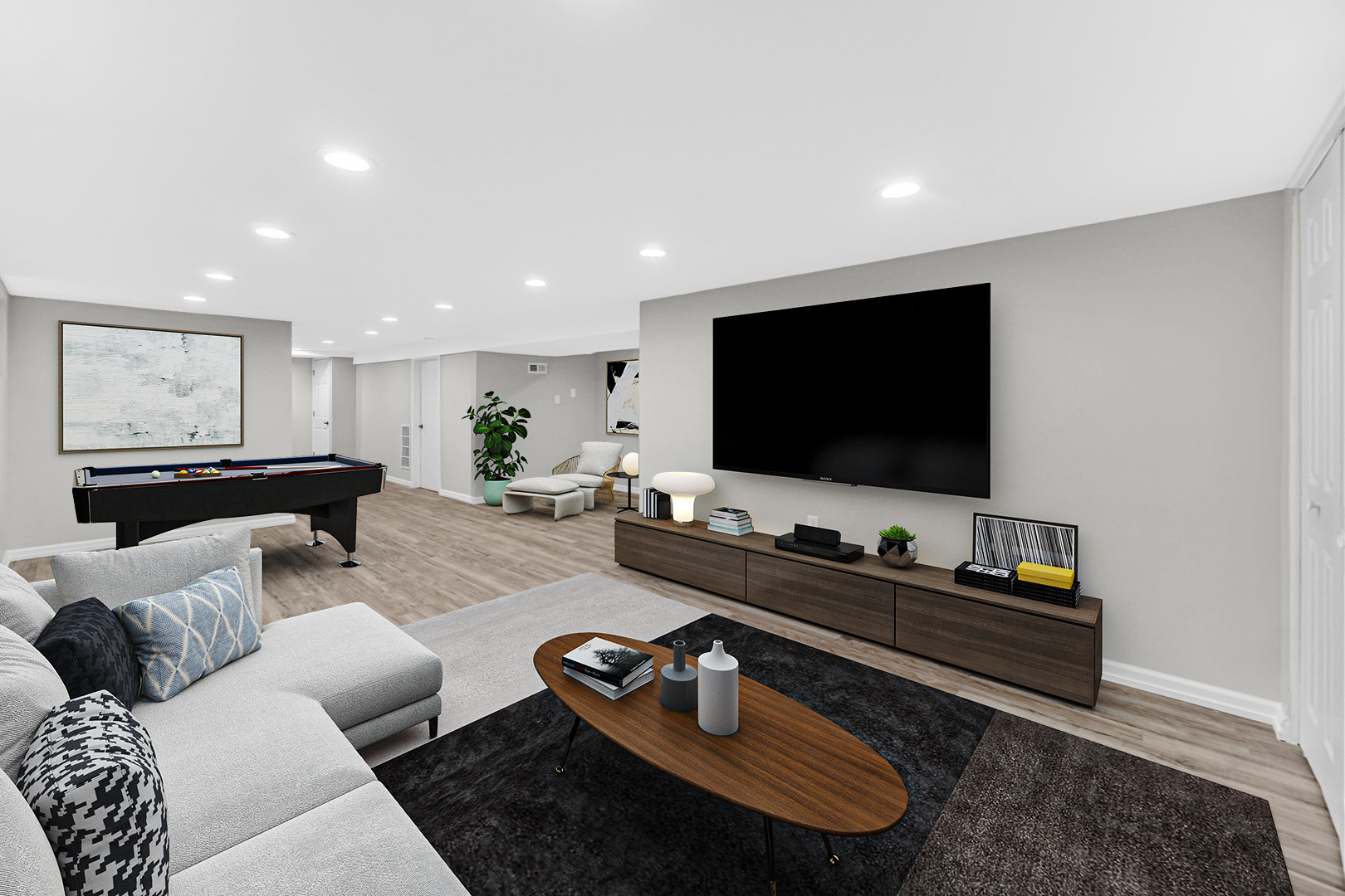 10328 South Union Avenue Chicago, IL 60628 - Photo 13 of 18 a living room with furniture and a flat screen tv
