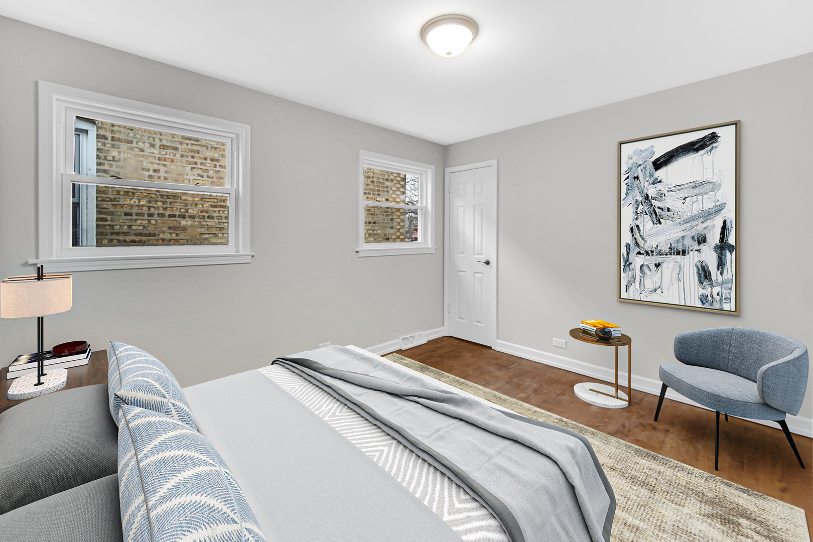 10328 South Union Avenue Chicago, IL 60628 - Photo 8 of 18 a bedroom with bed and a couch