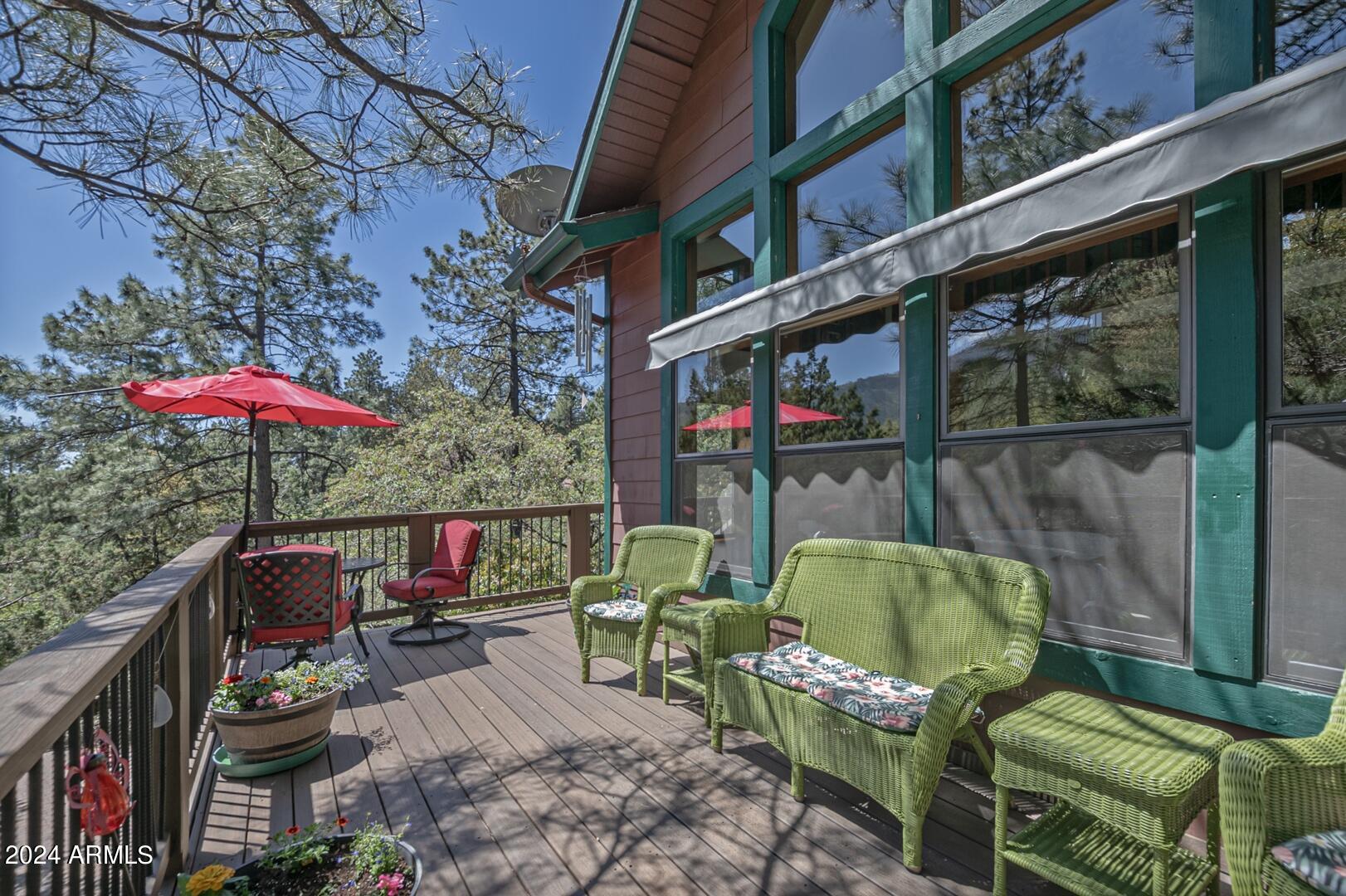 6010 Arroyo Way Pine, AZ 85544 - Photo 1 of 52 a view of a chairs and table in the patio