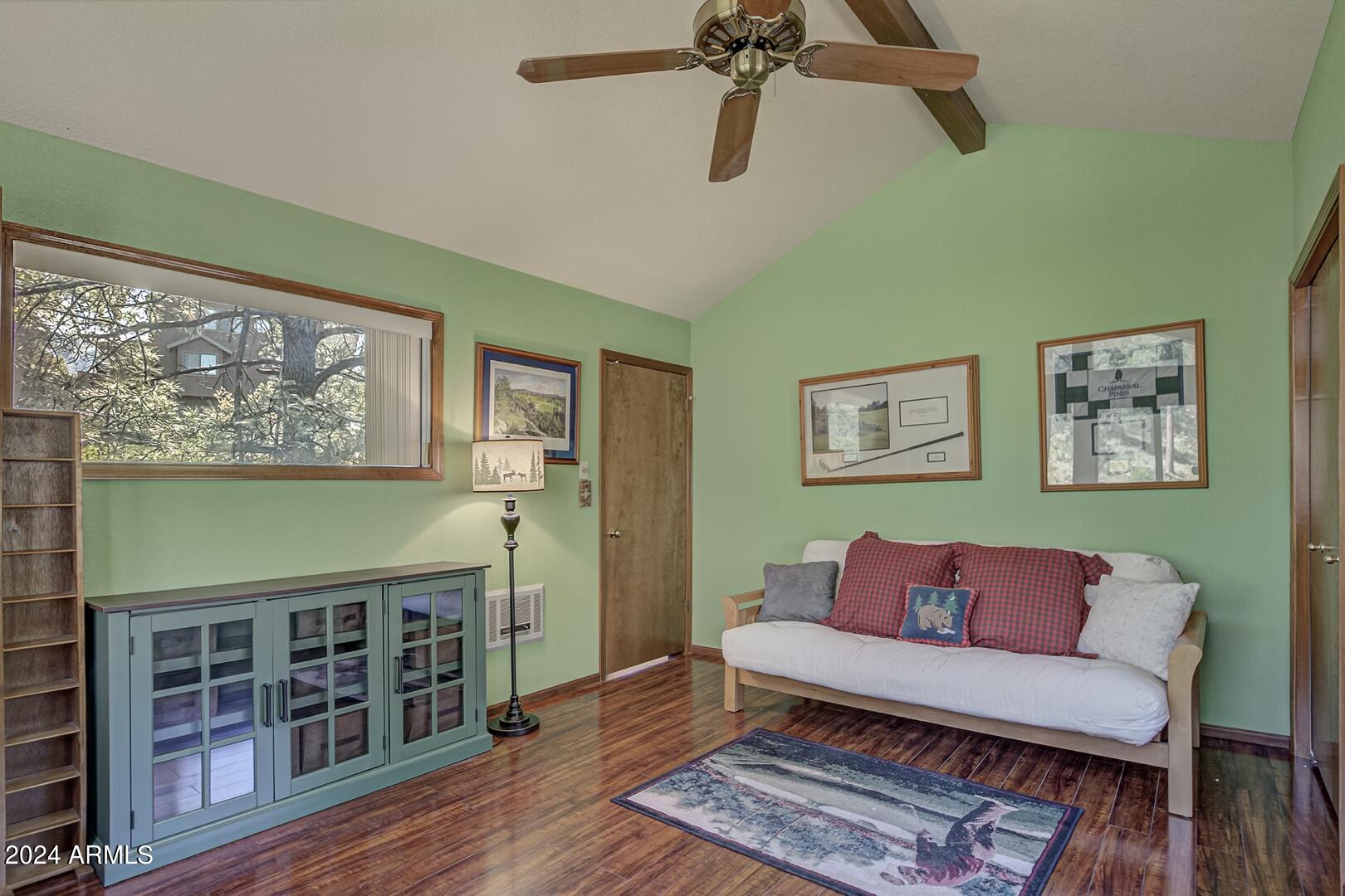 6010 Arroyo Way Pine, AZ 85544 - Photo 19 of 52 a bedroom with furniture and a window