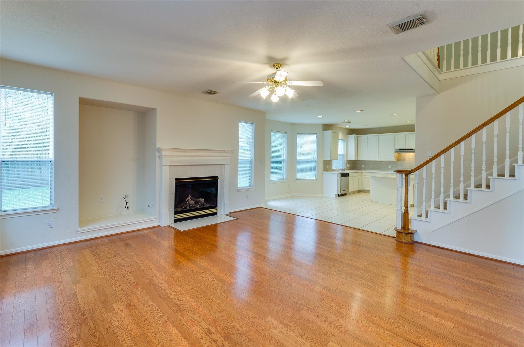 4019 Angel Spring Drive Sugar Land, TX 77479 - Photo 11 of 50 a view of empty room with wooden floor and fan