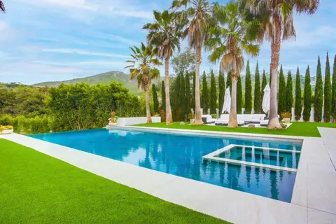 a view of outdoor space yard and swimming pool