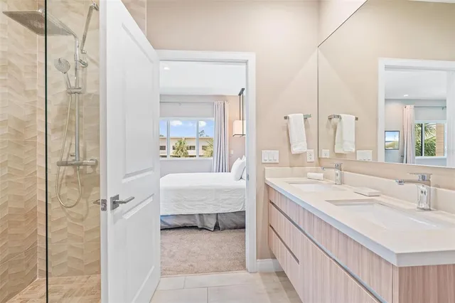 an outdoor space with furniture and garden view