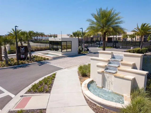 a view of a dinning room with furniture