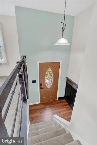 a view of a hallway with a elevator