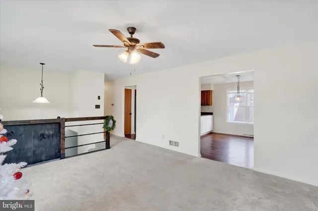 a view of an empty room