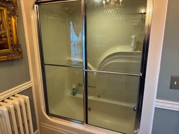 a view of a lake with outdoor space