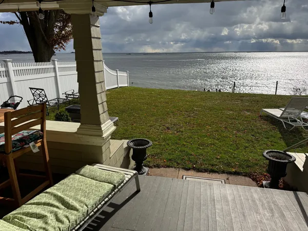 a view of a ocean from a balcony