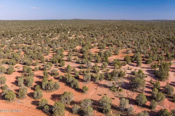 an aerial view of a houses with a lake