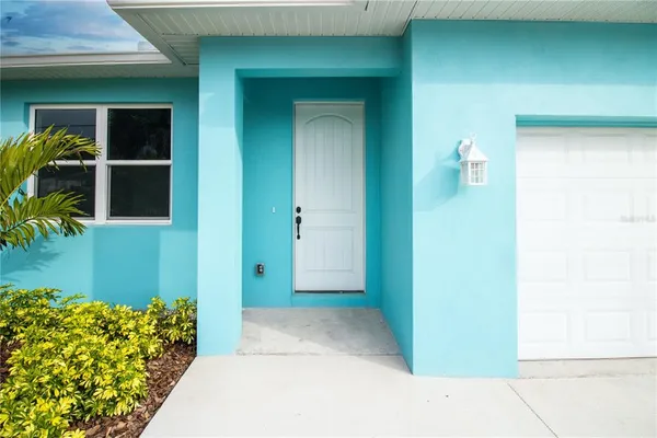 a view of front door