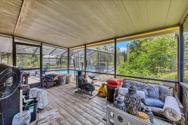 a view of outdoor space with seating area