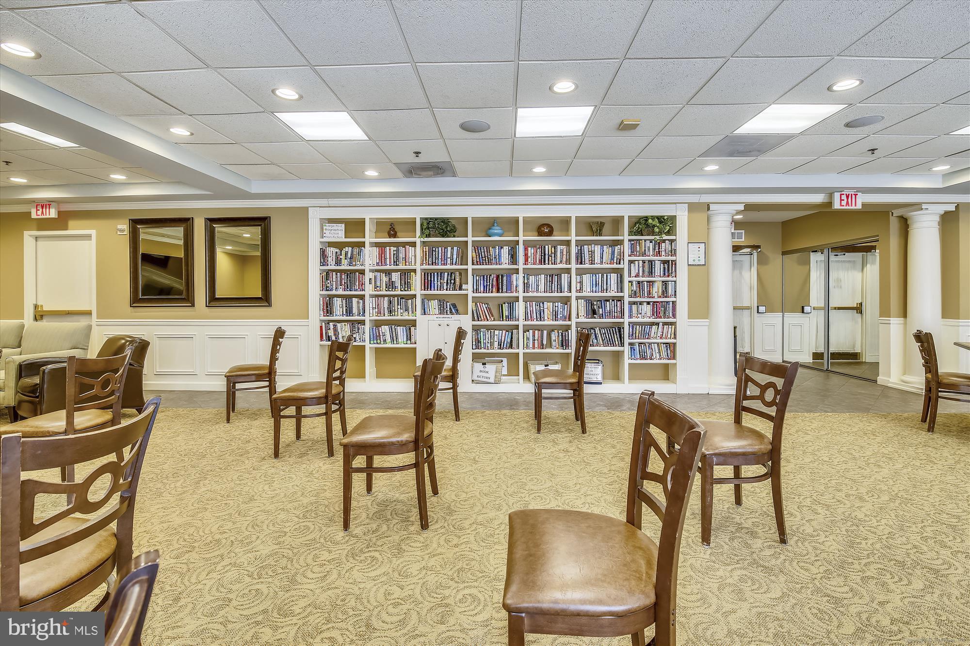 3210 North Leisure World Boulevard, Unit 119 Silver Spring, MD 20906 - Photo 65 of 76 a view of a dining room with furniture window and outside view