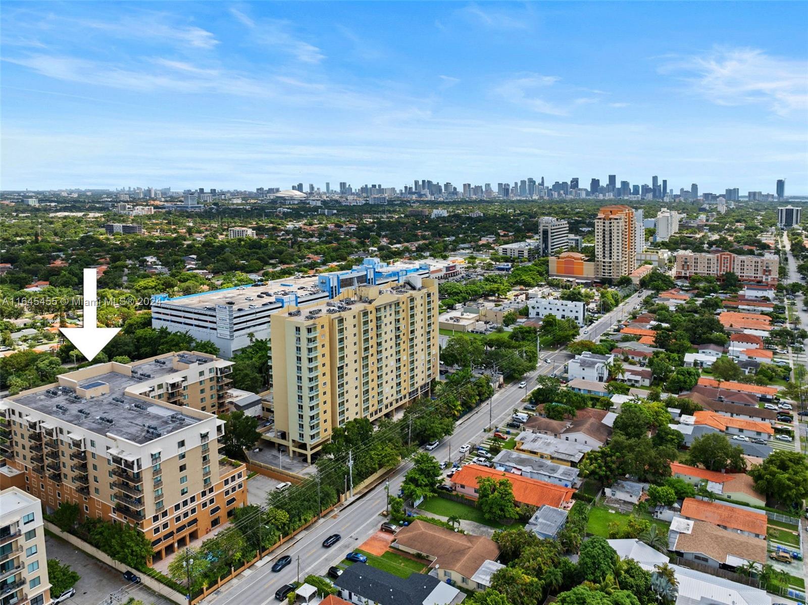 3530 Southwest 22nd Street, Unit 713 Miami, FL 33145 - Photo 40 of 41 an aerial view of a city