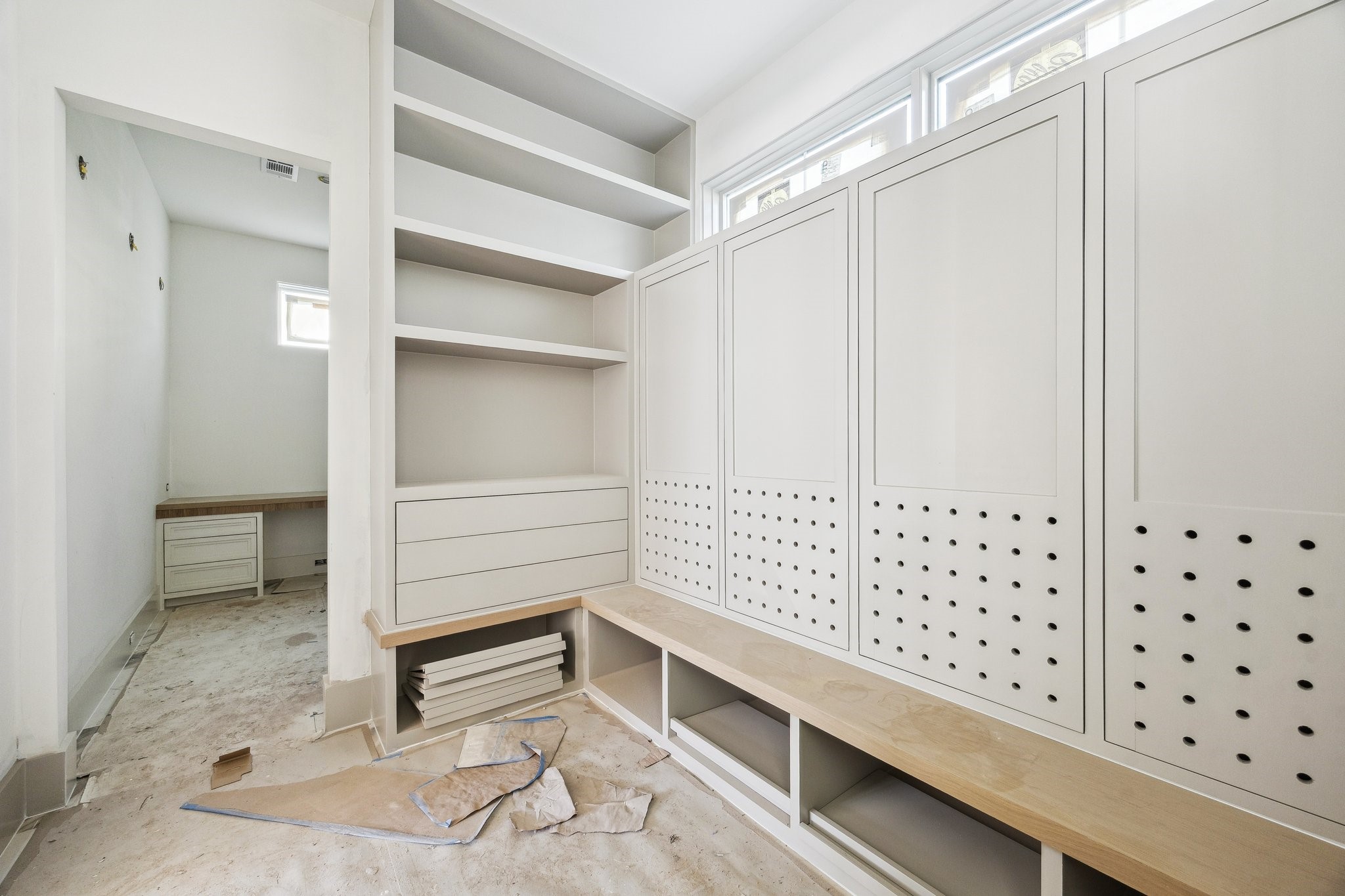 4152 Coleridge Street West University Place, TX 77005 - Photo 24 of 29 Mud Area with built-in lockers off of the garage entrance of the home.