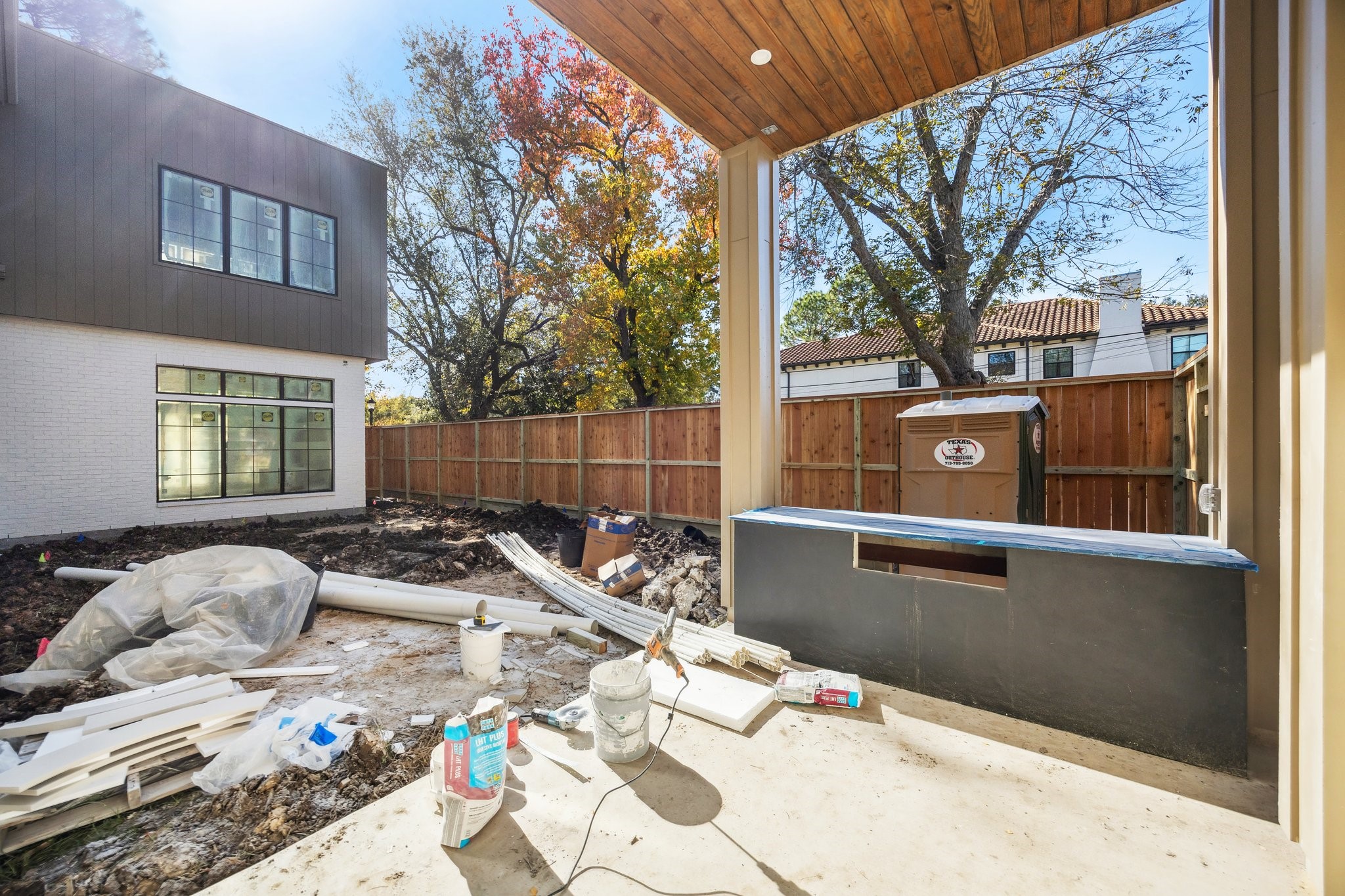 4152 Coleridge Street West University Place, TX 77005 - Photo 27 of 29 Covered Patio with a Built-In Grill.