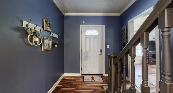 419 East Main Street Red Boiling Springs, TN 37150 - Photo 14 of 44 a view of a hallway with wooden floor and staircase