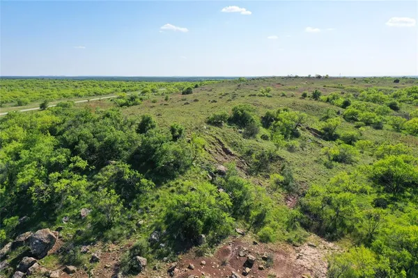 a view of city with lush green forest