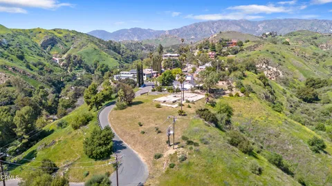 a view of a city with a mountain