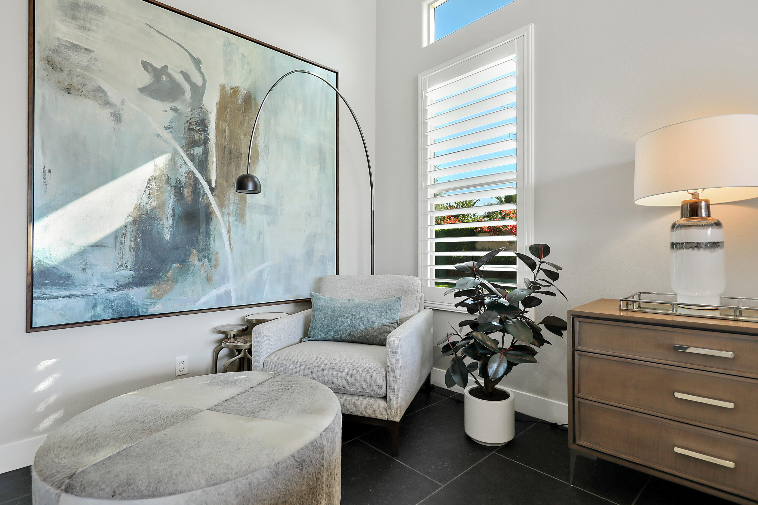 54820 Aristides Court La Quinta, CA 92253 - Photo 22 of 62 a bathroom with a sink mirror and vanity