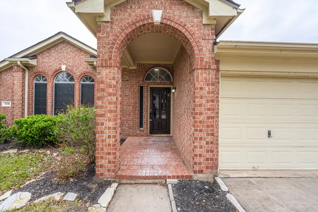 a front view of a house