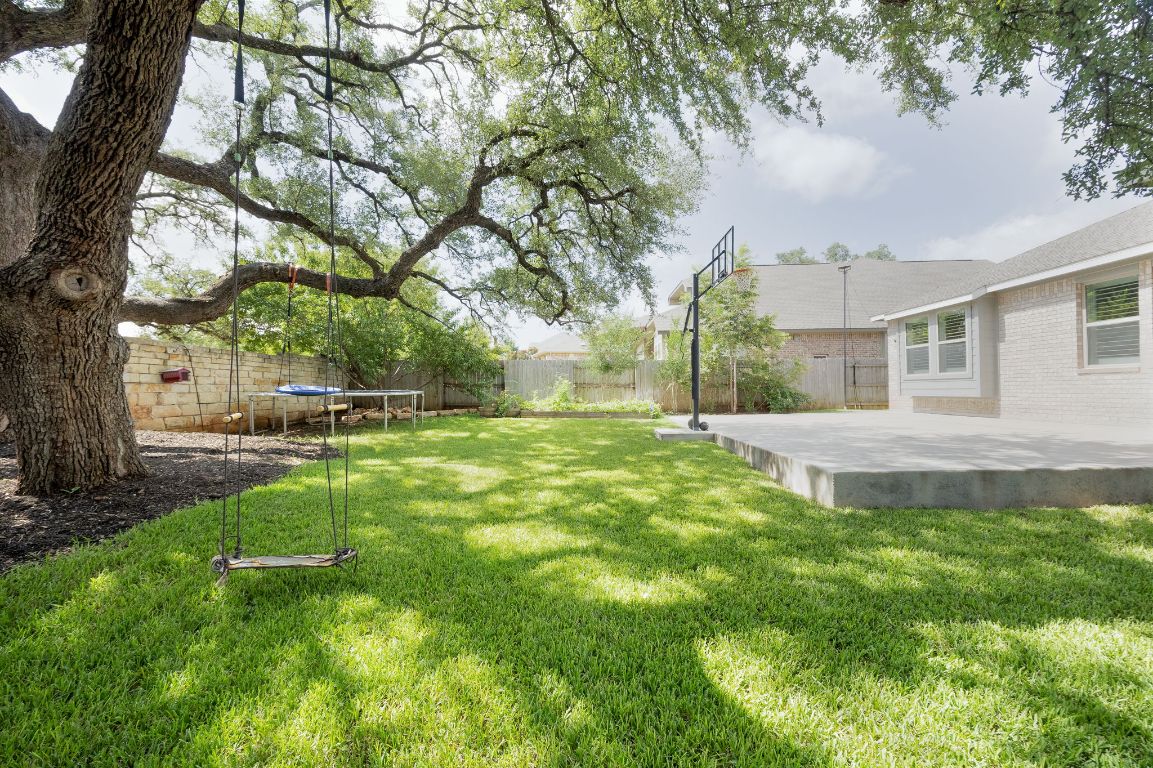 1340 Terrace View Drive Georgetown, TX 78628 - Photo 18 of 25 a view of backyard with green space