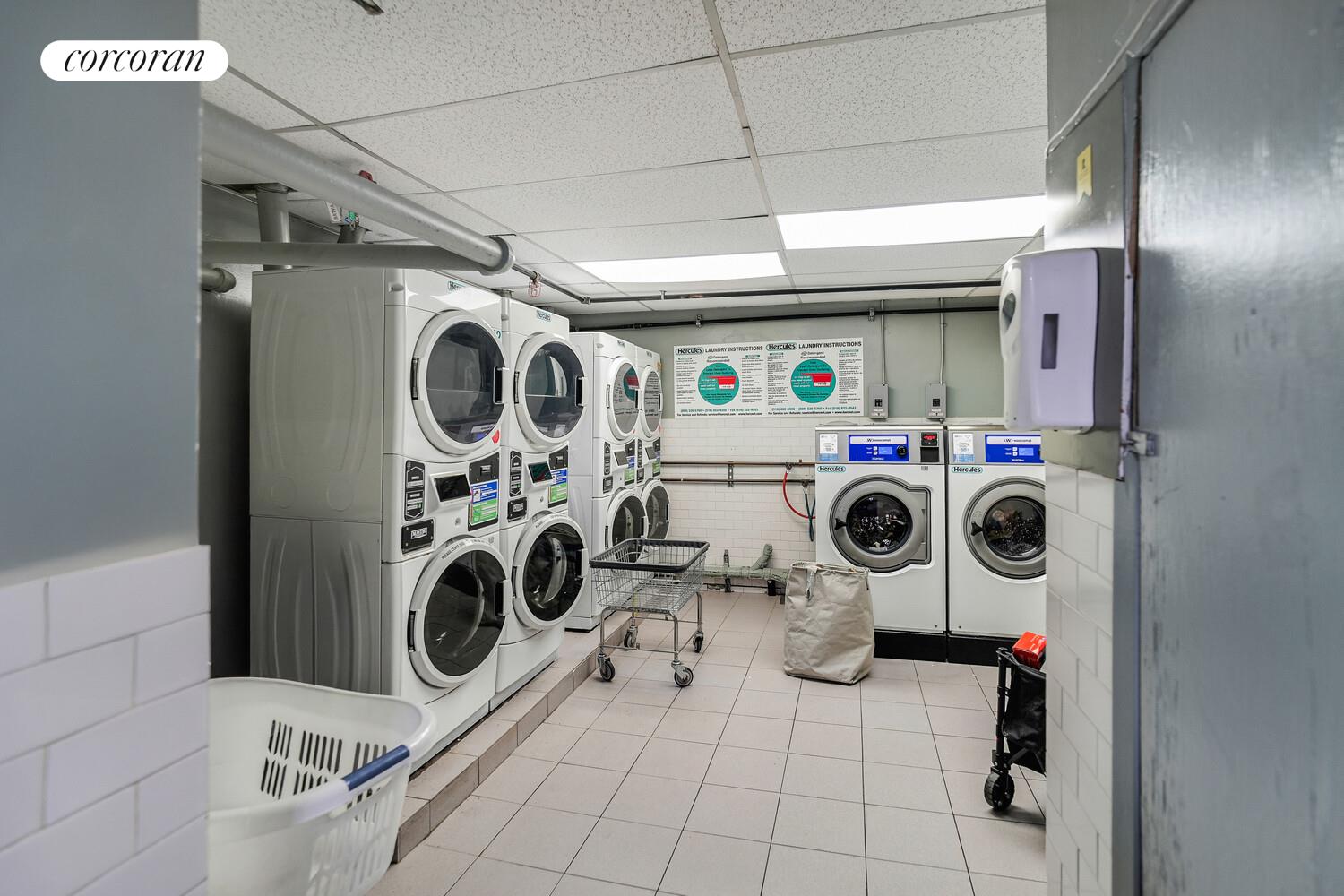 875 West 181st Street, Unit 4L Manhattan, NY 10033 - Photo 12 of 18 a utility room with dryer washer and dryer