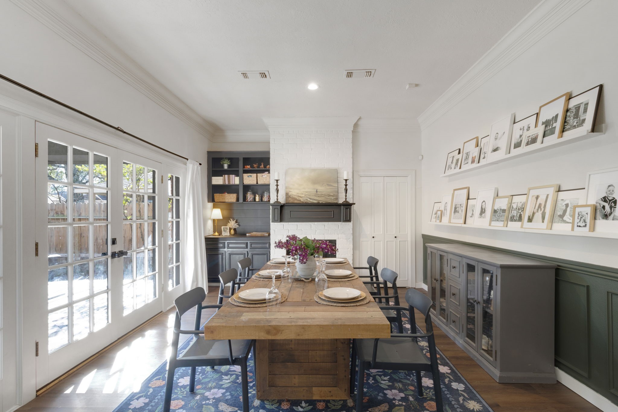 3627 Rolling Forest Drive Spring, TX 77388 - Photo 19 of 47 This room breathes functionality and elegance with gorgeous French doors leading to the back patio, woodburning fireplace accented by built-ins and recessed lighting.