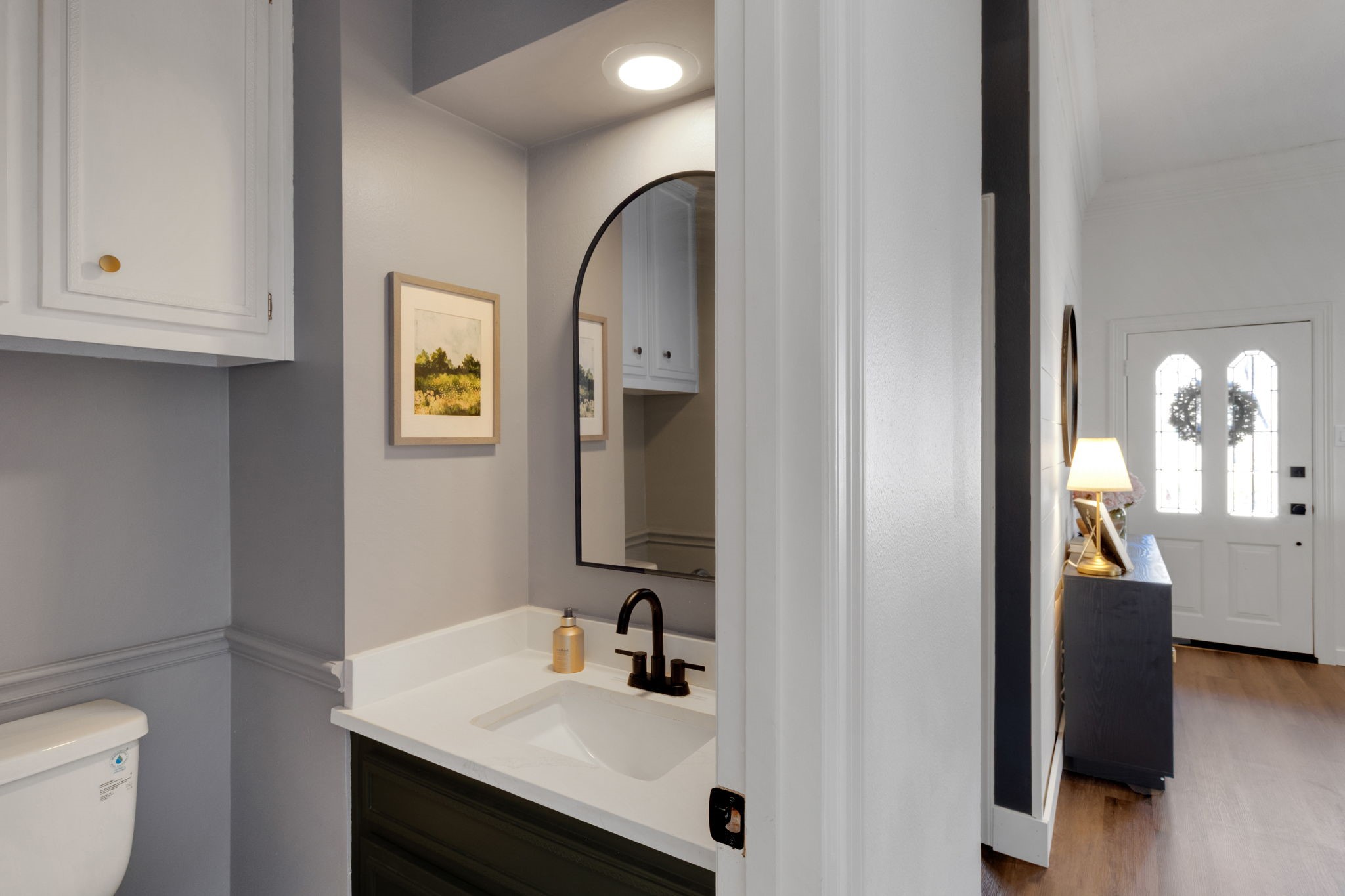 3627 Rolling Forest Drive Spring, TX 77388 - Photo 25 of 47 Half bath is conveniently located between flow of living areas downstairs.