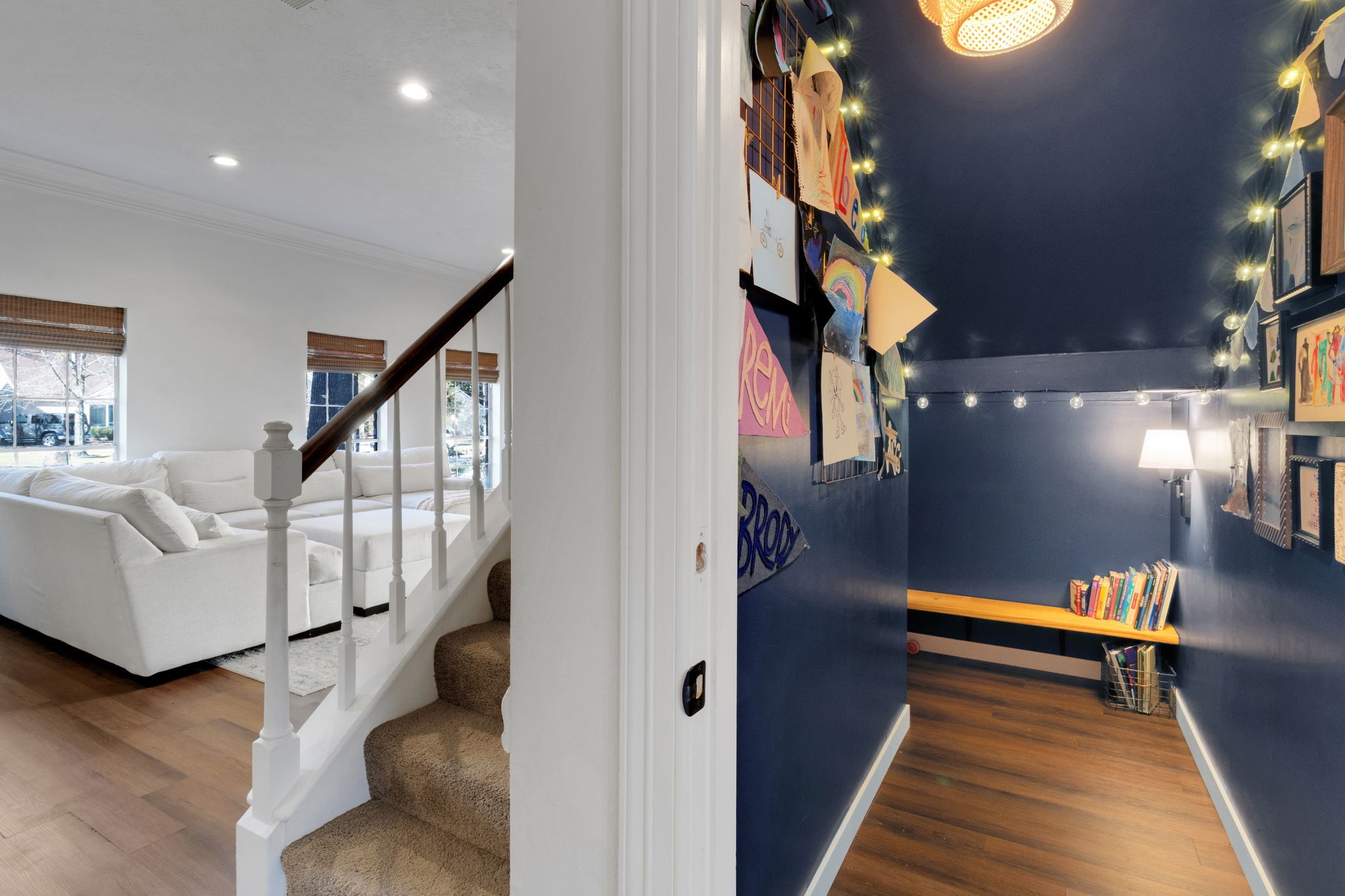 3627 Rolling Forest Drive Spring, TX 77388 - Photo 27 of 47 This spacious area under the stairs has been transformed into a fun play/reading area fantastic for the little ones!