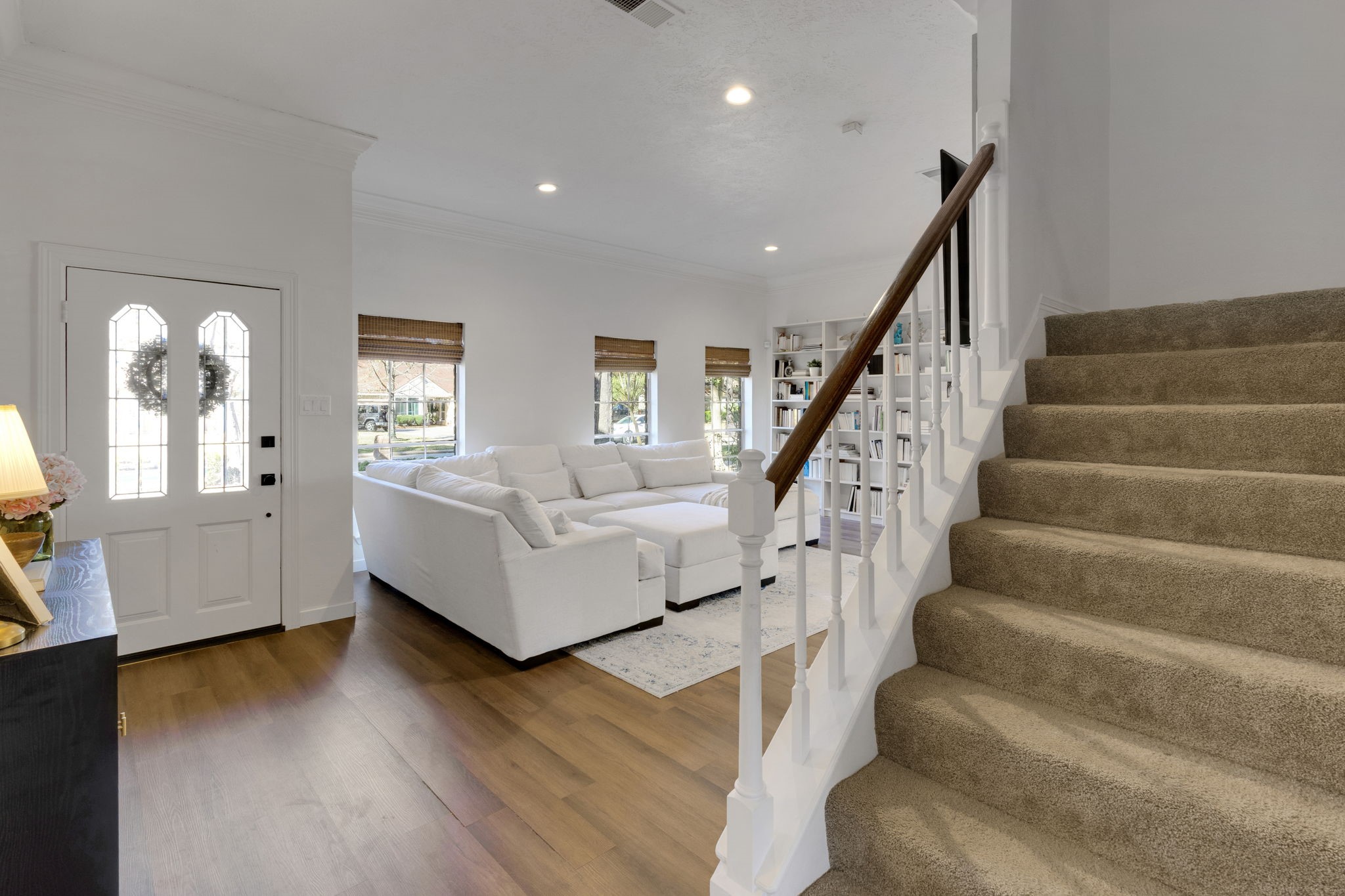 3627 Rolling Forest Drive Spring, TX 77388 - Photo 29 of 47 Stairs from the living area leads to additional bedrooms and full bath on second floor.