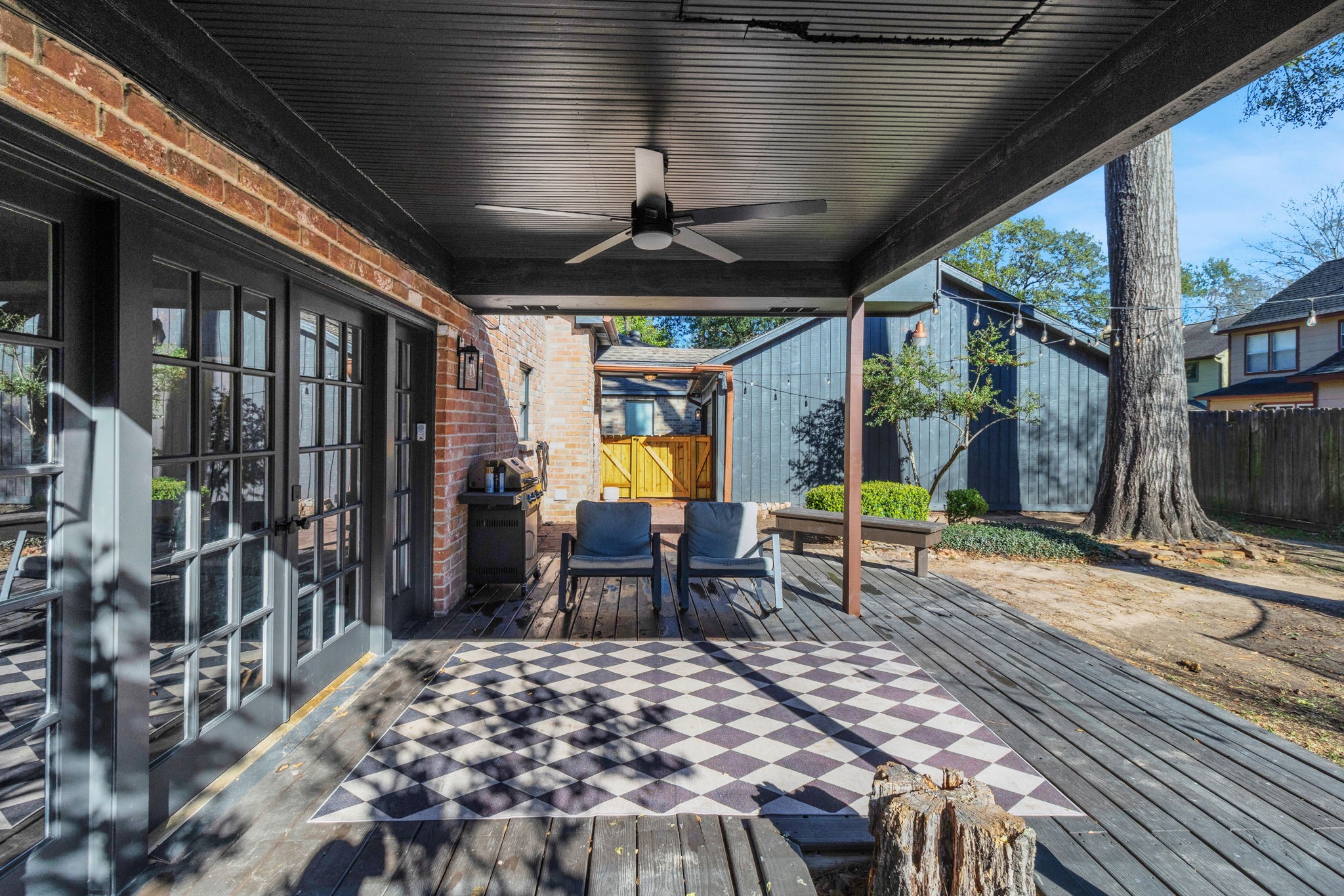 3627 Rolling Forest Drive Spring, TX 77388 - Photo 38 of 47 Enjoy peaceful mornings and evenings on this large covered patio just off the dining room.