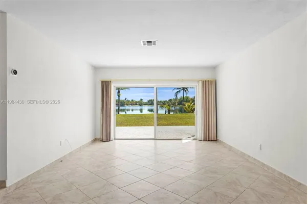 a view of an empty room