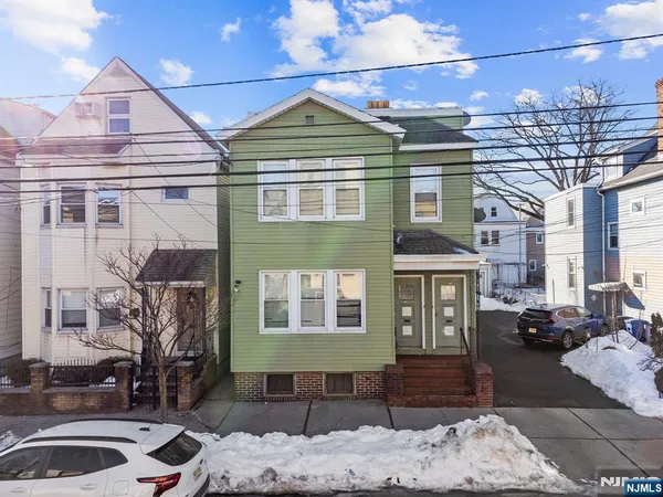 a front view of a house