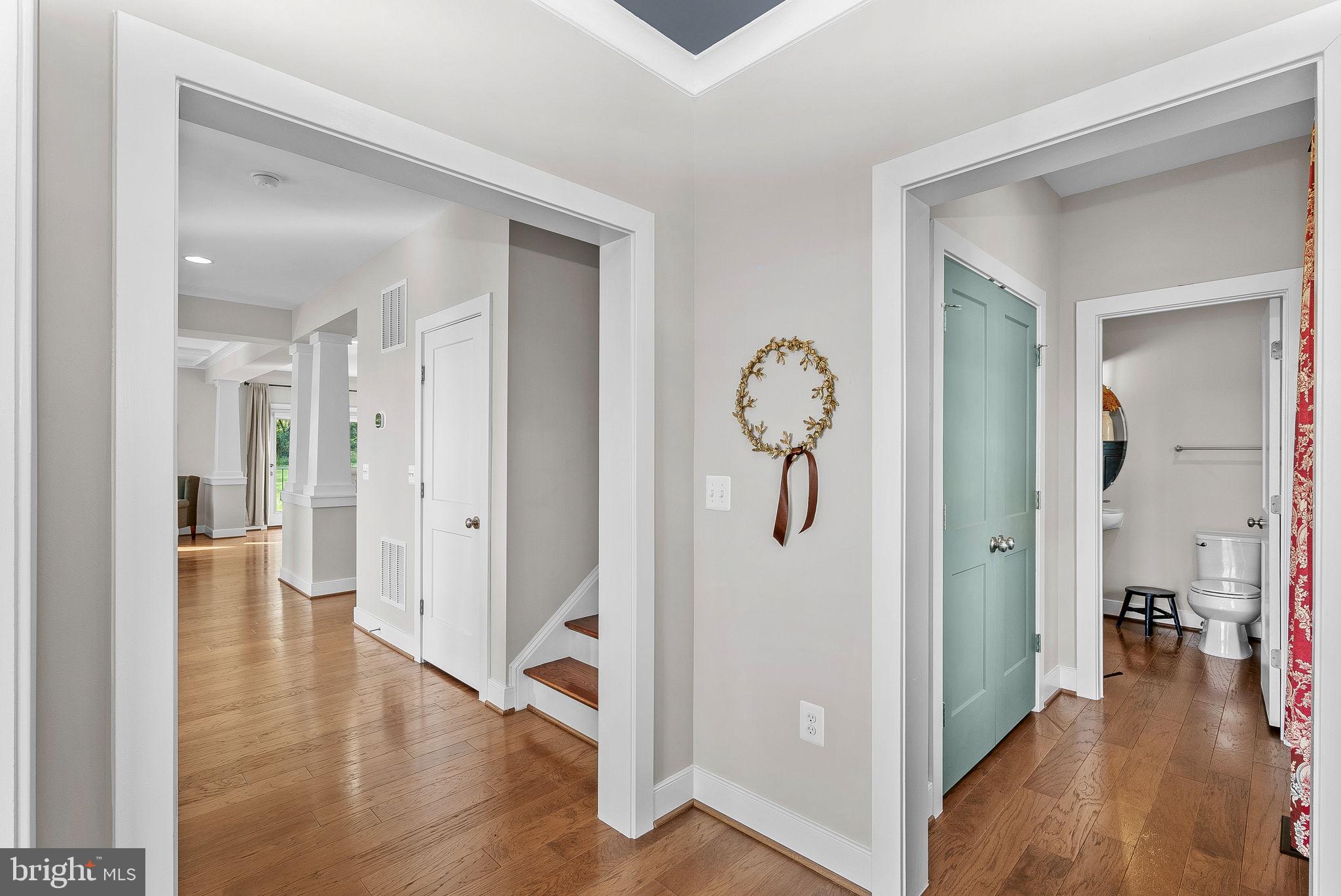 38147 Touchstone Farm Lane Hamilton, VA 20158 - Photo 32 of 71 a view of a hallway with wooden floor and closet