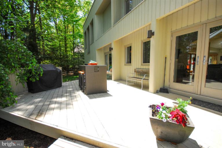 11576 Lake Newport Road Reston, VA 20194 - Photo 10 of 30 a view of a porch with dining table and chairs potted plants
