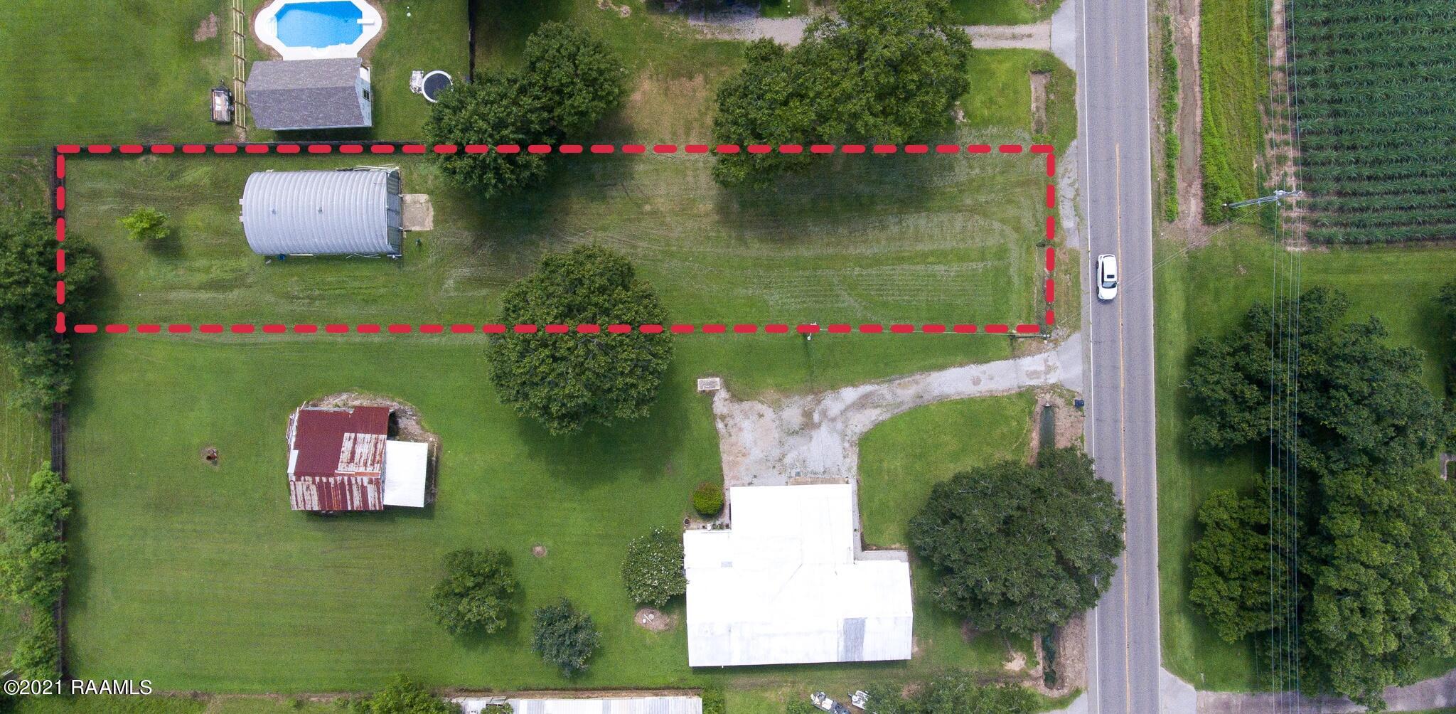 835 Piat Road Youngsville, LA 70592 - Photo 1 of 10 Drone w/ Outline