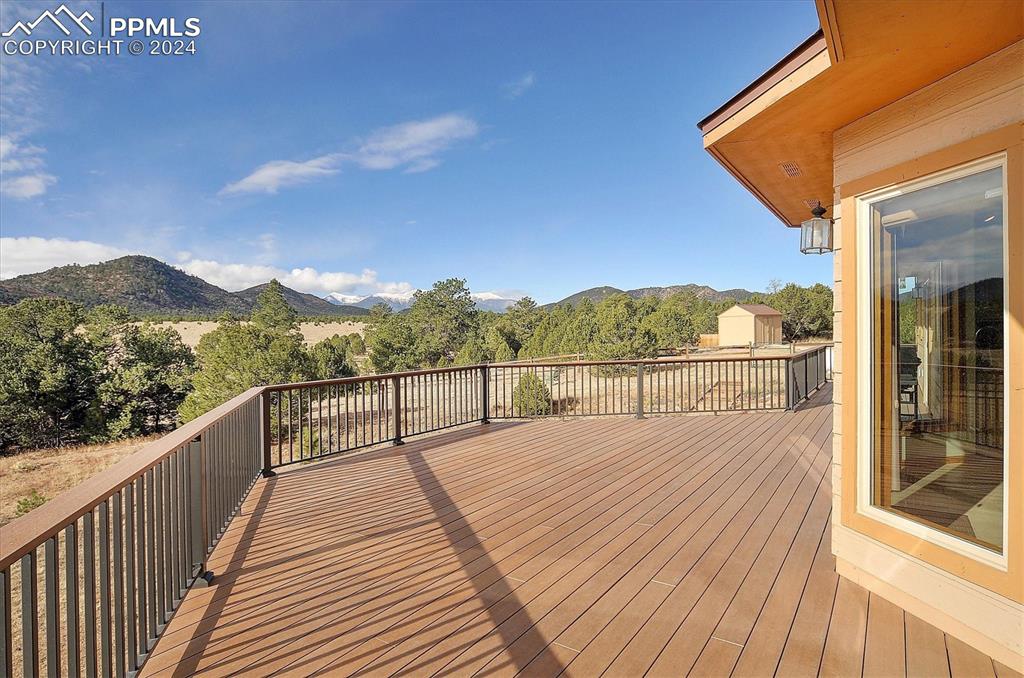 1204 Hitching Post Road Cotopaxi, CO 81223 - Photo 39 of 49 a view of balcony with wooden floor and fence