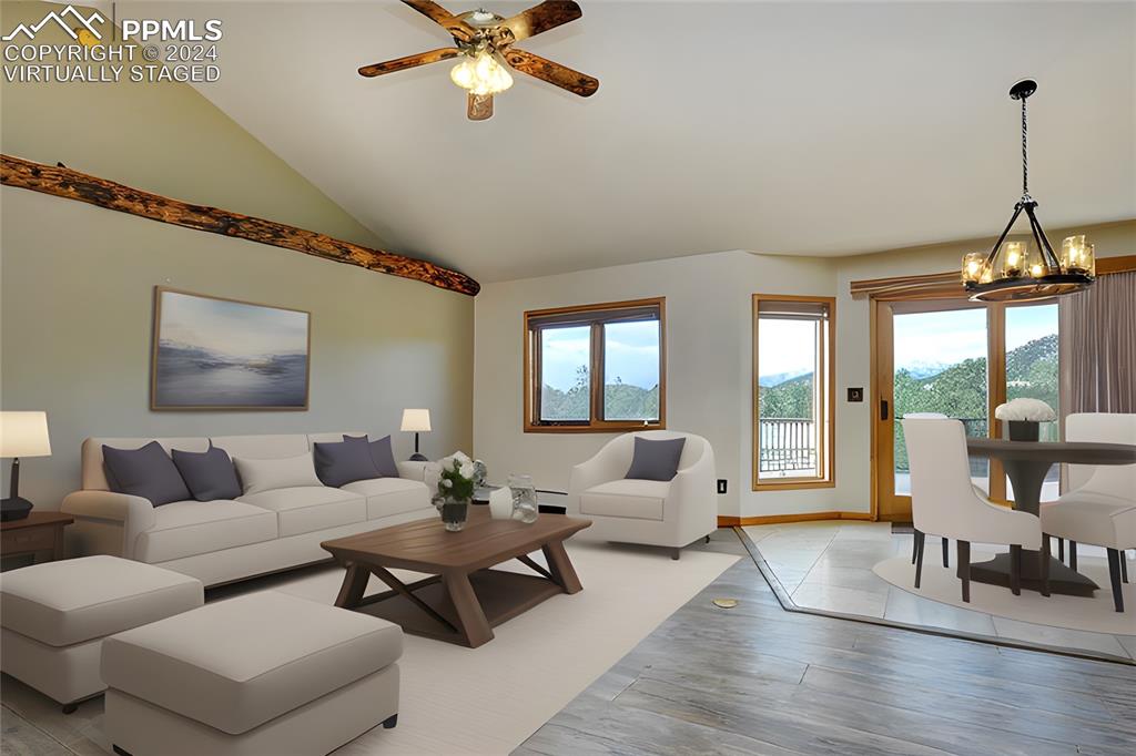 1204 Hitching Post Road Cotopaxi, CO 81223 - Photo 5 of 49 a living room with furniture and a large window