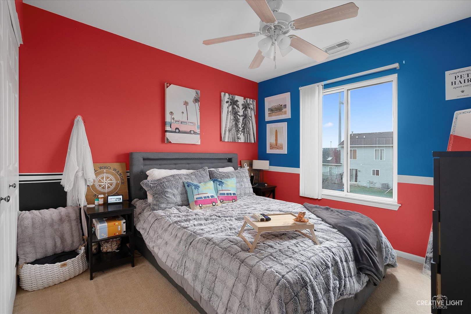 605 Ramsden Road Plano, IL 60545 - Photo 14 of 22 a bed sitting in a bedroom next to a window