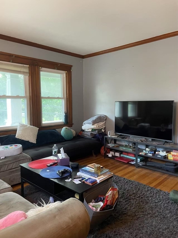 7 Granite Street, Unit 2 Cambridge, MA 02139 - Photo 20 of 31 a living room with furniture and a flat screen tv